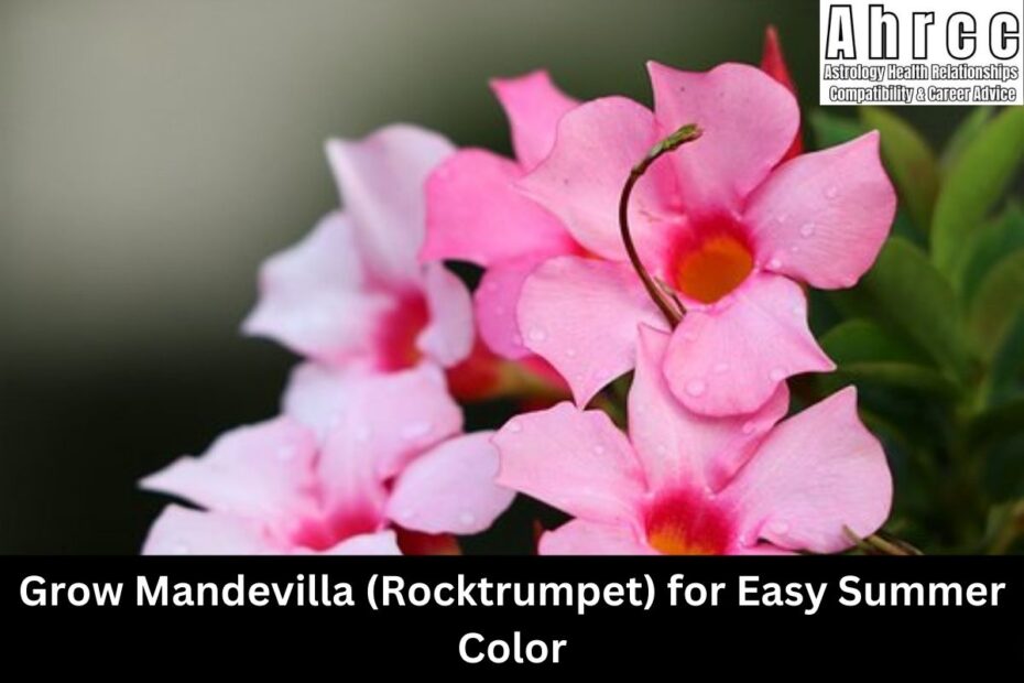 Grow Mandevilla (Rocktrumpet) for Easy Summer Color