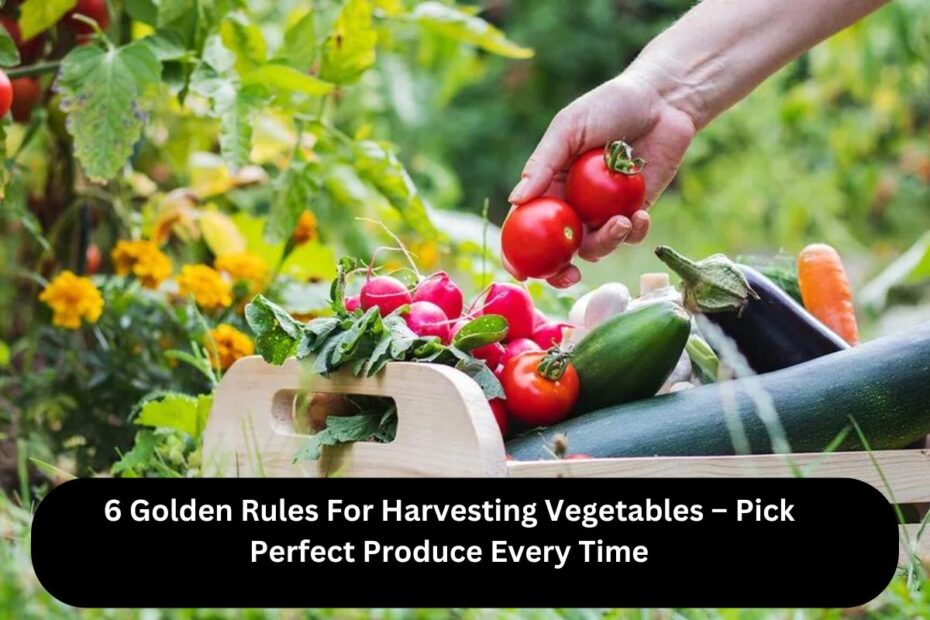 6 Golden Rules For Harvesting Vegetables – Pick Perfect Produce Every Time