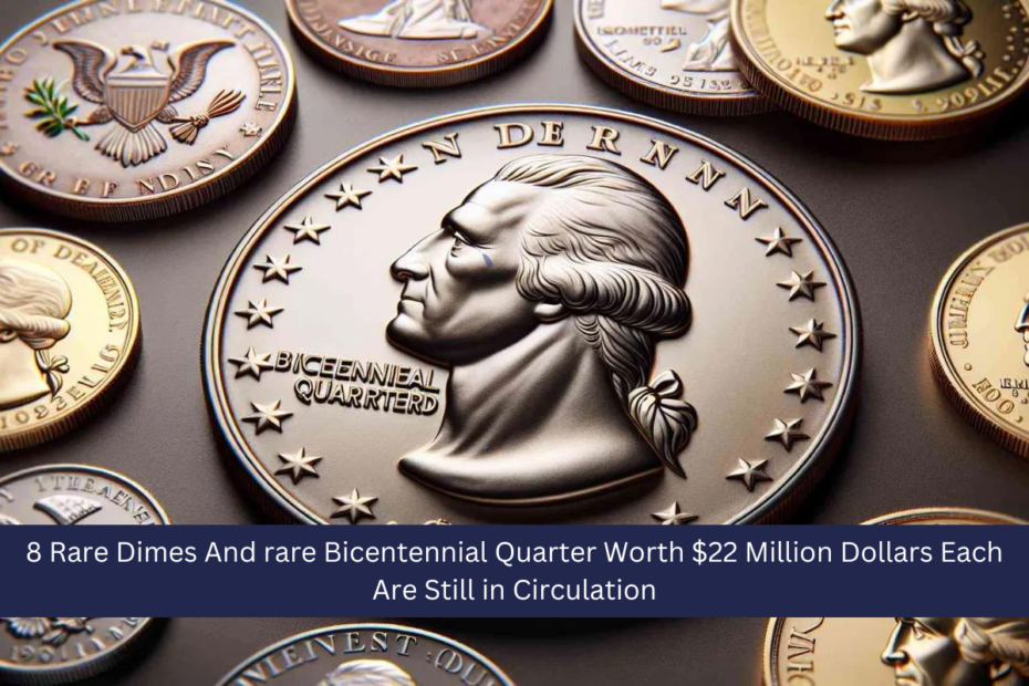 8 Rare Dimes And rare Bicentennial Quarter Worth $22 Million Dollars Each Are Still in Circulation