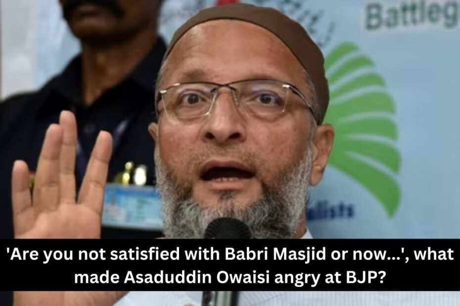 'Are you not satisfied with Babri Masjid or now...', what made Asaduddin Owaisi angry at BJP?