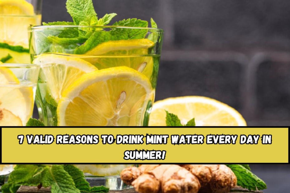 7 valid reasons to drink mint water every day in summer!