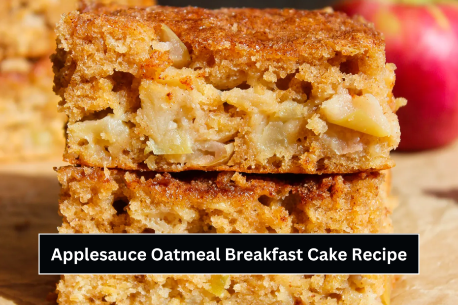 Applesauce Oatmeal Breakfast Cake Recipe