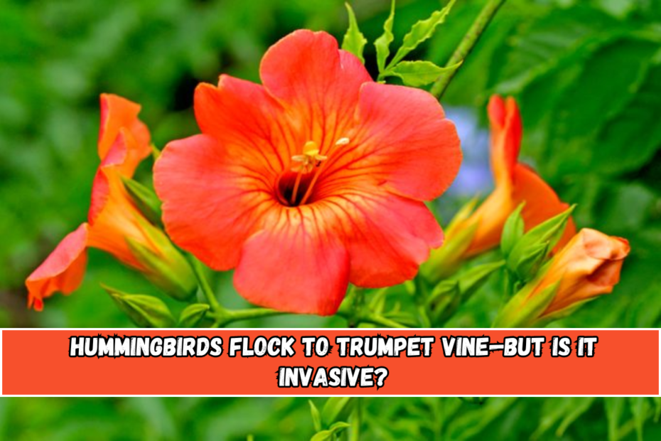 Hummingbirds Flock to Trumpet Vine—But Is It Invasive